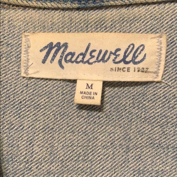 Madewell Jean Moto Vest - Picture 2 of 2